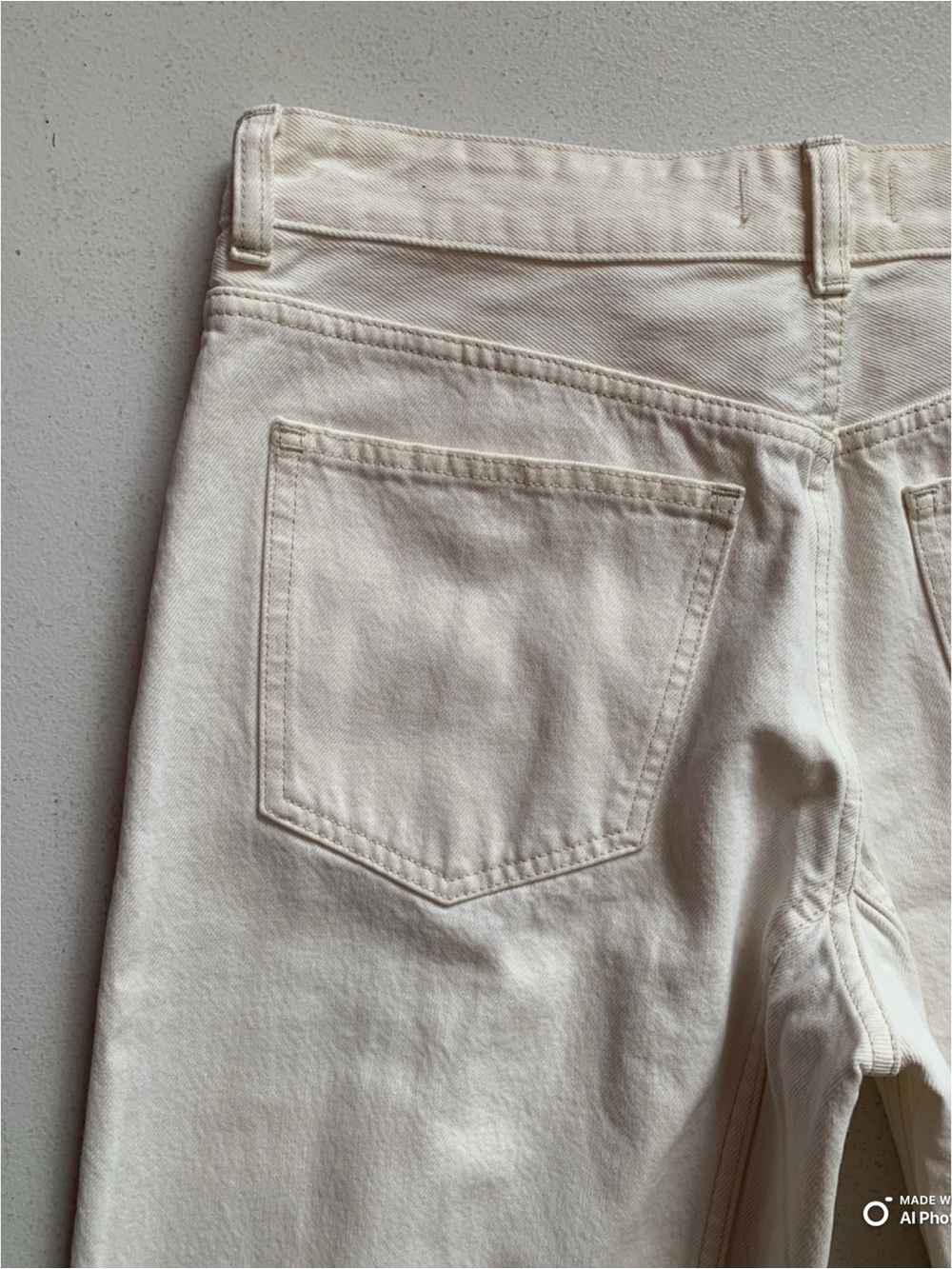 Madewell PETITE The Darted Barrel Jean in Vintage Canvas 27P NWT Cream Summer - Picture 11 of 17
